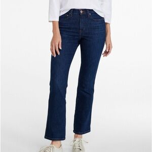 NWT L.L.Bean Everyday Stretch Jeans High-Rise Bootcut Jean size 18 Petite Dark